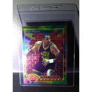 1993-94 Topps Finest Karl Malone #112 Midwest's Finest Basketball Card